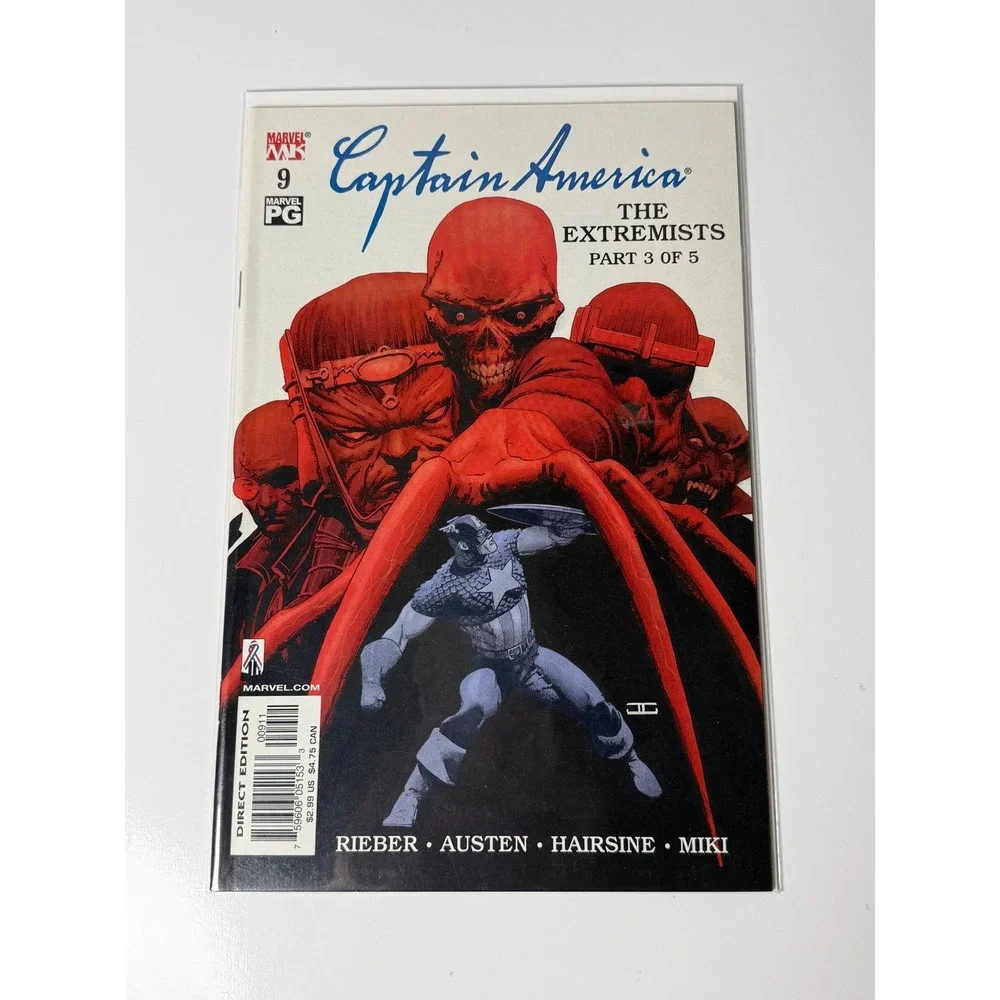 Captain America 9 Marvel Knights 2003 The Extremists Red Skull Cassaday Cover